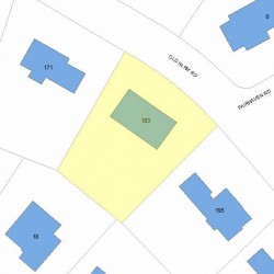 183 Old Farm Rd, Newton, MA 02459 plot plan
