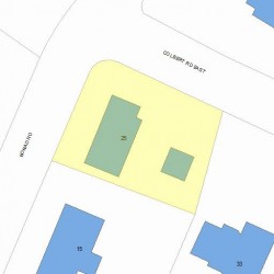 25 Bonad Rd, Newton, MA 02465 plot plan