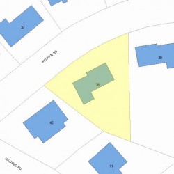 36 Selwyn Rd, Newton, MA 02461 plot plan