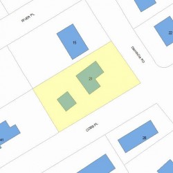 21 Dwhinda Rd, Newton, MA 02468 plot plan