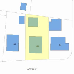 603 Commonwealth Ave, Newton, MA 02459 plot plan