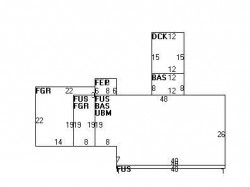 327 Dedham St, Newton, MA 02459 floor plan