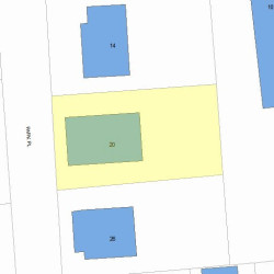 20 Park Pl, Newton, MA 02460 plot plan