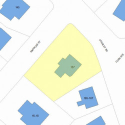 157 Langley Rd, Newton, MA 02459 plot plan