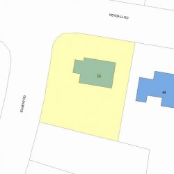 50 Kendall Rd, Newton, MA 02459 plot plan
