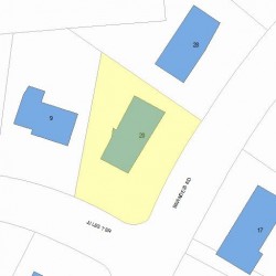 20 Brandeis Rd, Newton, MA 02459 plot plan