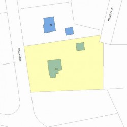 44 Sylvan Ave, Newton, MA 02465 plot plan