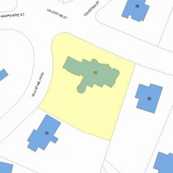 55 Valentine St, Newton, MA 02465 plot plan