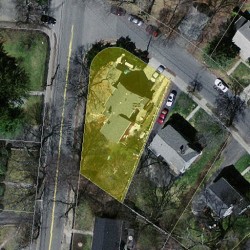726 Chestnut St, Newton, MA 02468 aerial view