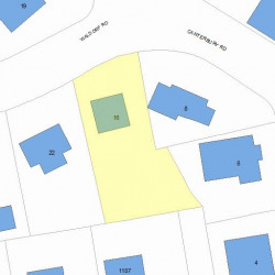 16 Waldorf Rd, Newton, MA 02461 plot plan