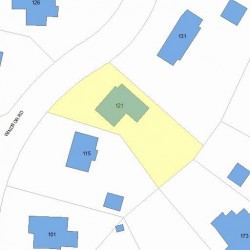 121 Windsor Rd, Newton, MA 02468 plot plan