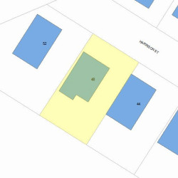 48 Harrison St, Newton, MA 02461 plot plan
