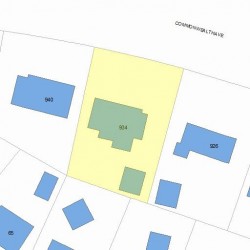 934 Commonwealth Ave, Newton, MA 02459 plot plan