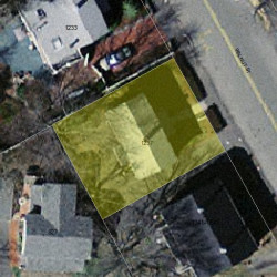 1237 Walnut St, Newton, MA 02461 aerial view