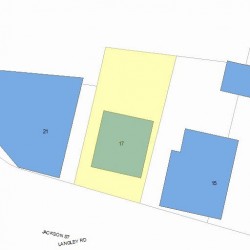 17 Jackson St, Newton, MA 02459 plot plan