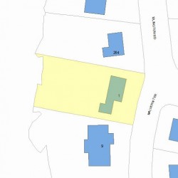 1 Malvern Ter, Newton, MA 02466 plot plan
