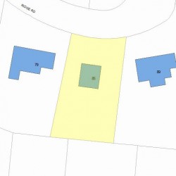 85 Ridge Rd, Newton, MA 02468 plot plan