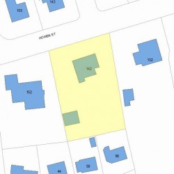 142 Homer St, Newton, MA 02459 plot plan