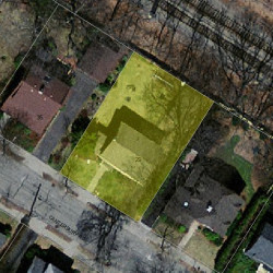 29 Canterbury Rd, Newton, MA 02461 aerial view
