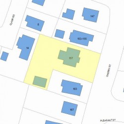 157 Cherry St, Newton, MA 02465 plot plan