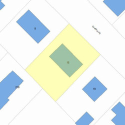 15 Lawn Ave, Newton, MA 02460 plot plan