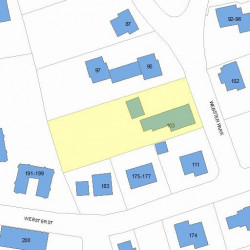 103 Webster Park, Newton, MA 02465 plot plan