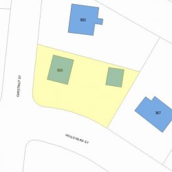 688 Chestnut St, Newton, MA 02465 plot plan