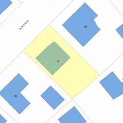 48 Clinton St, Newton, MA 02458 plot plan