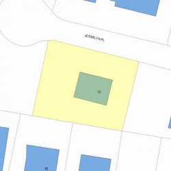 16 Josselyn Pl, Newton, MA 02461 plot plan