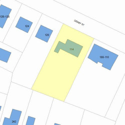 114 Derby St, Newton, MA 02465 plot plan