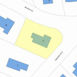 10 Burdean Rd, Newton, MA 02459 plot plan