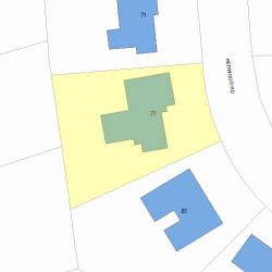 77 Redwood Rd, Newton, MA 02459 plot plan