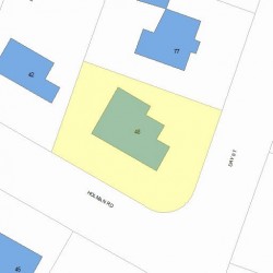 48 Holman Rd, Newton, MA 02466 plot plan