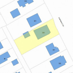 325 Albemarle Rd, Newton, MA 02460 plot plan