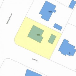 1736 Washington St, Newton, MA 02466 plot plan