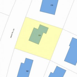 184 Kirkstall Rd, Newton, MA 02460 plot plan