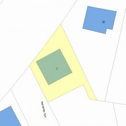 2 Raeburn Ter, Newton, MA 02461 plot plan