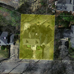 11 Arden Rd, Newton, MA 02460 aerial view