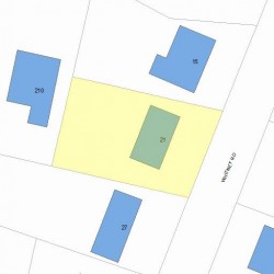 21 Whitney Rd, Newton, MA 02460 plot plan