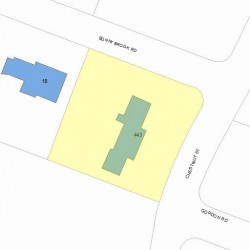 443 Chestnut St, Newton, MA 02468 plot plan