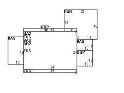 14 Llewellyn Rd, Newton, MA 02465 floor plan