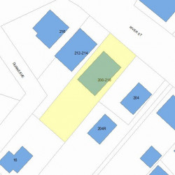 210 River St, Newton, MA 02465 plot plan