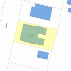 21 John St, Newton, MA 02459 plot plan