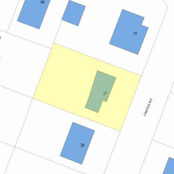 27 Carver Rd, Newton, MA 02461 plot plan