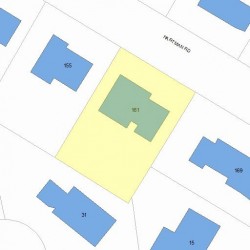 161 Hartman Rd, Newton, MA 02459 plot plan