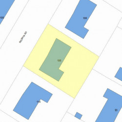 106 Selwyn Rd, Newton, MA 02461 plot plan