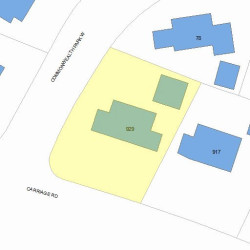 929 Commonwealth Ave, Newton, MA 02459 plot plan