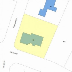 92 Dedham St, Newton, MA 02461 plot plan