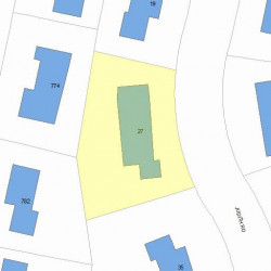 27 Judith Rd, Newton, MA 02459 plot plan