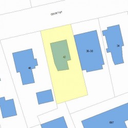 42 Court St, Newton, MA 02458 plot plan